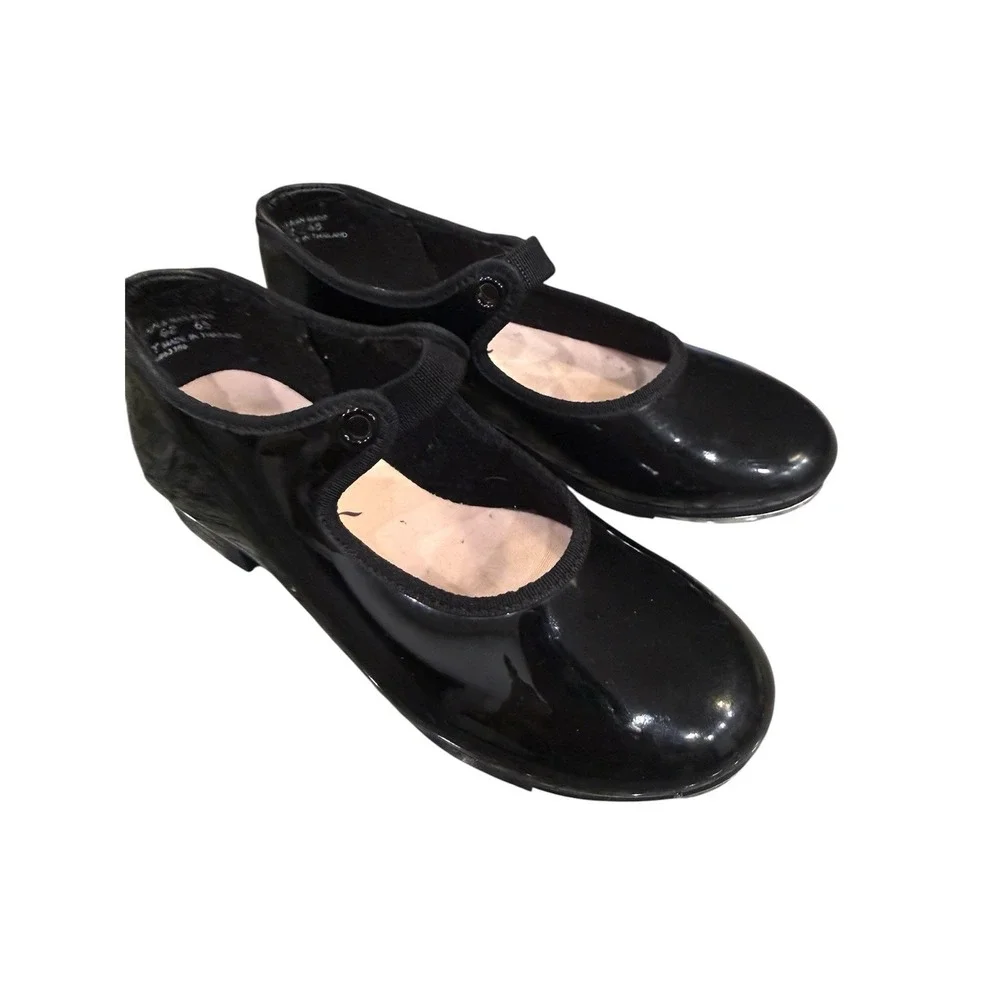 Capezio Jr. Tyette Tap Shoe N625C‎ Child's Size 12M Patent Leather No Laces